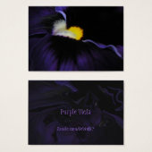 Purple Viola Macro ATC 2 (Front & Back)