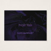 Purple Viola Macro ATC 2 (Back)