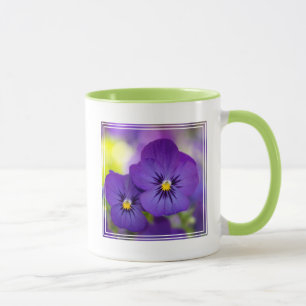 Purple Violas Mug