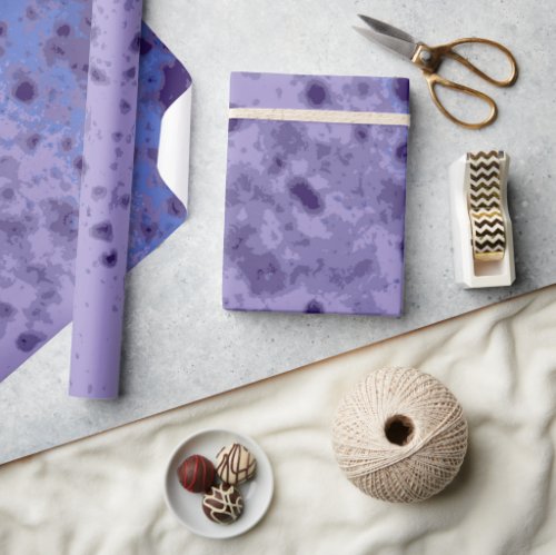 Purple violet blue abstract distressed pattern wrapping paper