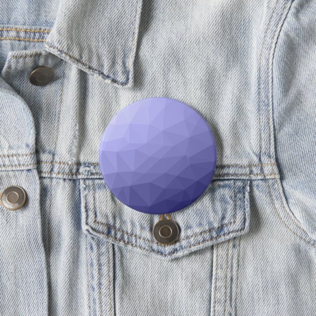 Purple violet  blue mesh ombre geometric pattern button (In Situ)