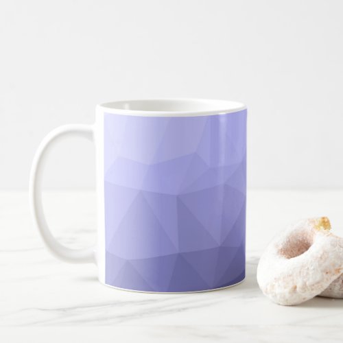Purple violet  blue mesh ombre geometric pattern coffee mug
