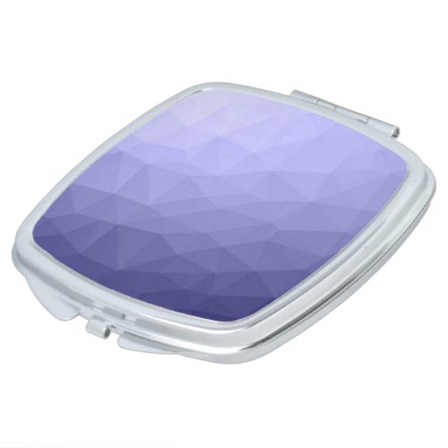 Purple violet  blue mesh ombre geometric pattern compact mirror
