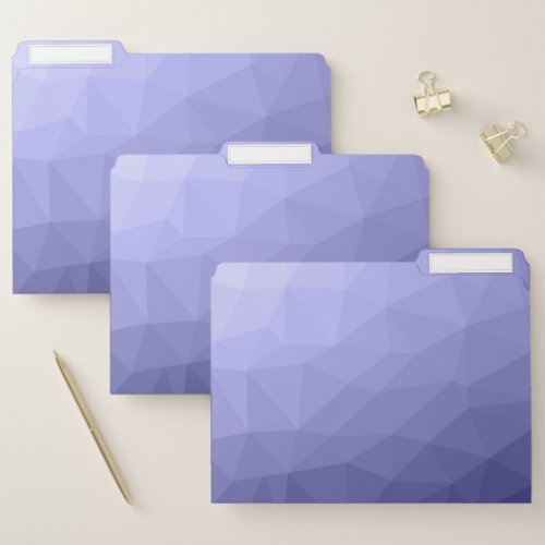 Purple violet  blue mesh ombre geometric pattern file folder