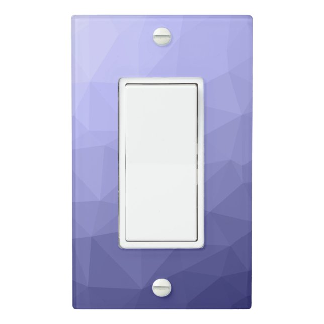 Purple violet  blue mesh ombre geometric pattern light switch cover (In Situ)