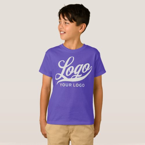 Purple Violet Company Logo Swag Business Kids Boys T_Shirt