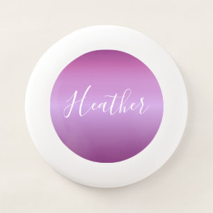 Purple Violet & Custom White Script Wham-O Frisbee