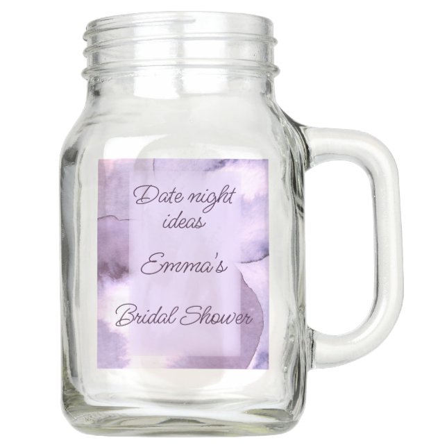  Purple violet date night ideas   Mason Jar (Front)