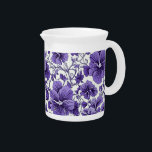 Purple Violet Flowers Botanical Floral Pattern Beverage Pitcher<br><div class="desc">Purple Violet Flowers Botanical Floral Pattern Beverage Pitcher! Serve your favorite drinks in style with this exquisite and enchanting pitcher. The intricate botanical floral pattern showcases delicate violet flowers in various shades of purple, creating a captivating and elegant display. This beverage pitcher is not only a functional serving piece but...</div>