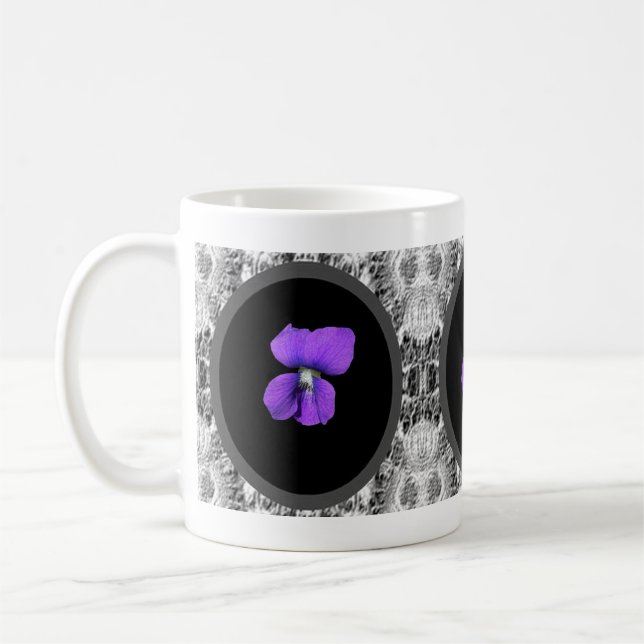 Purple Violet mug (Left)