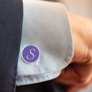 Purple, Violet, Plum Solid Cufflinks