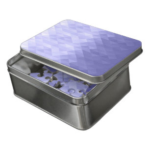 Purple violet triangle geometric squares jigsaw puzzle