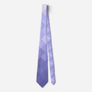 Purple violet triangle geometric squares neck tie
