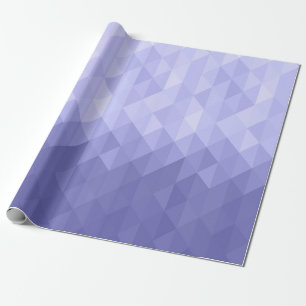 Purple violet triangle geometric squares wrapping paper