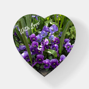 Purple Violets Paperweight