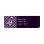Purple Violin Label at Zazzle