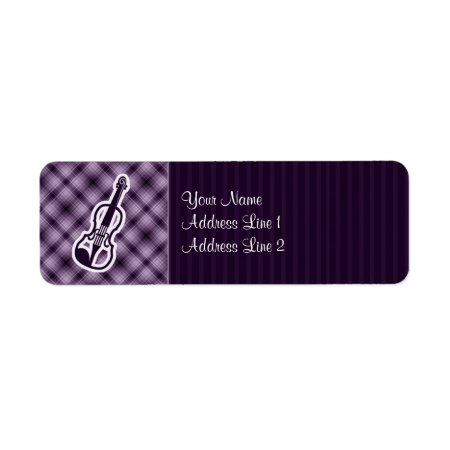 Purple Violin Label