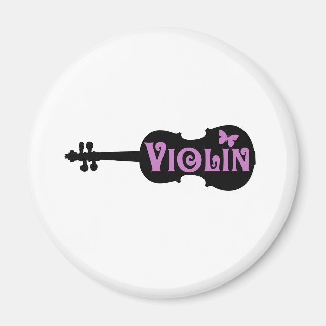 Purple Violin T-Shirt Magnet (Front)