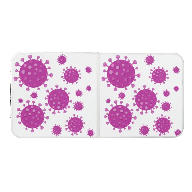 Purple Viral Particle Beer Pong Table (Top)
