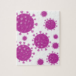 Purple Viral Particle Jigsaw Puzzle