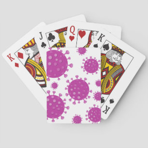 Purple Viral Particle Poker Cards