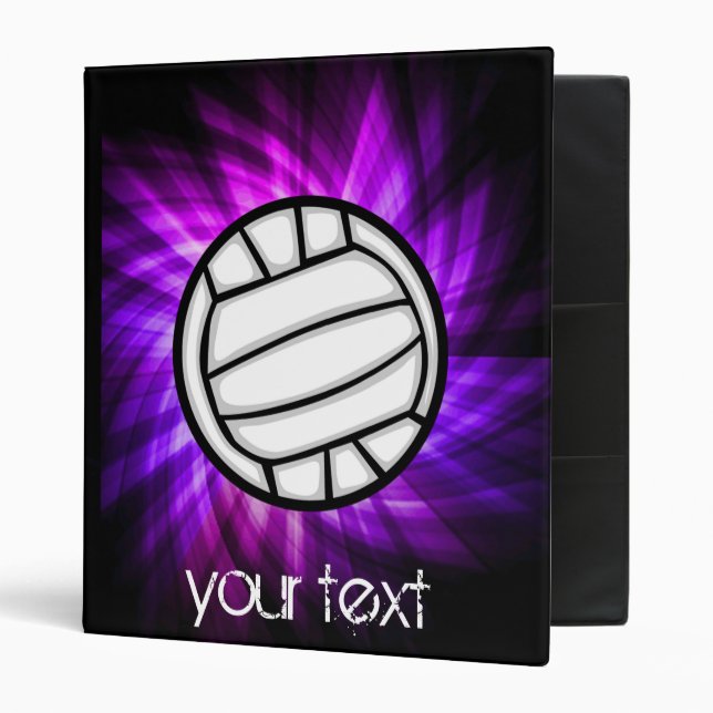 Purple Volleyball Binder (Front/Inside)