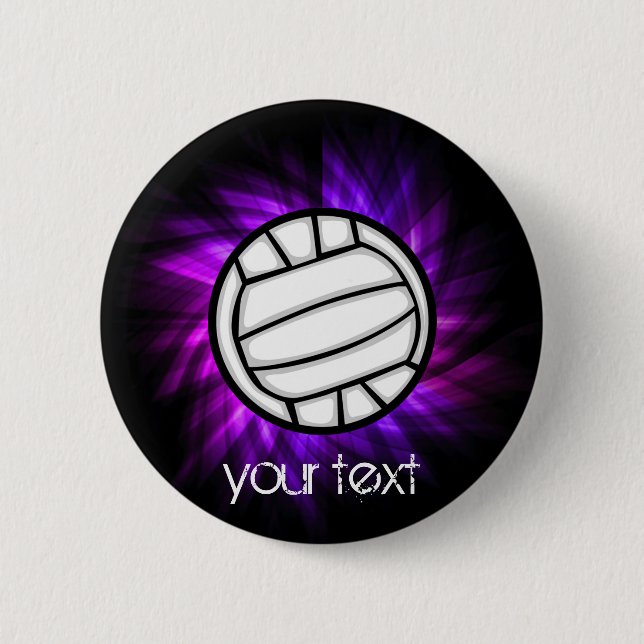 Purple Volleyball Button (Front)