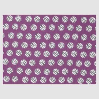 Purple Volleyball Pattern Tissue Paper