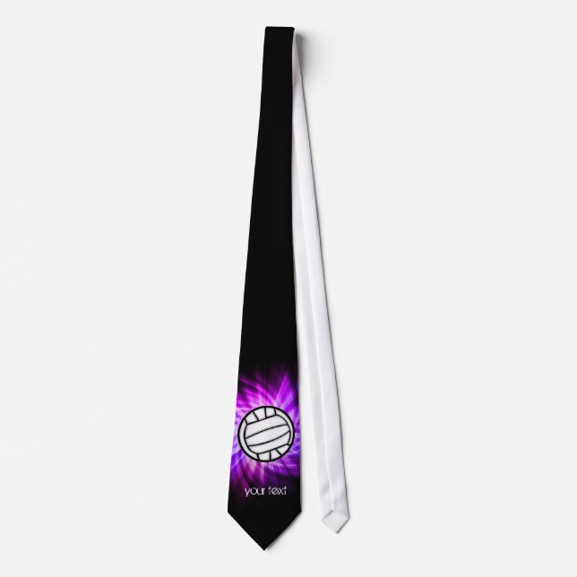 Purple Volleyball Tie (Front)