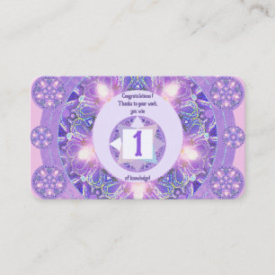 Purple W1 award Business Card