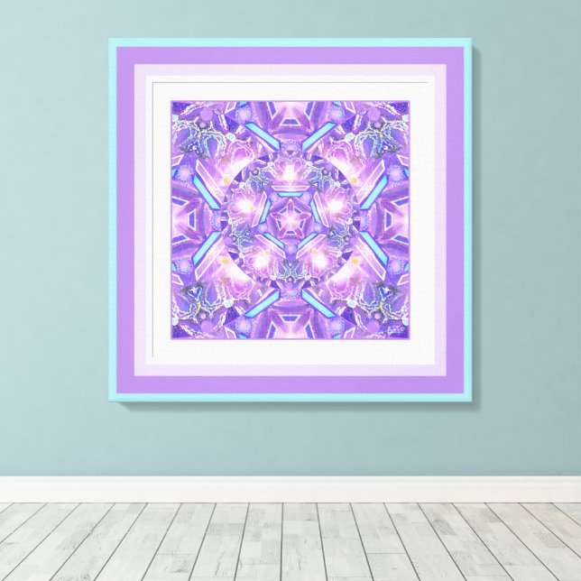 Purple W1 Canvas Print (Insitu(Wood Floor))