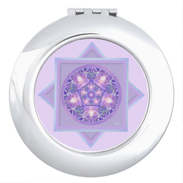 Purple W1 Compact Mirror (Front)