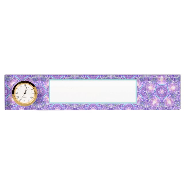 Purple W1 Desk Name Plate (Front)