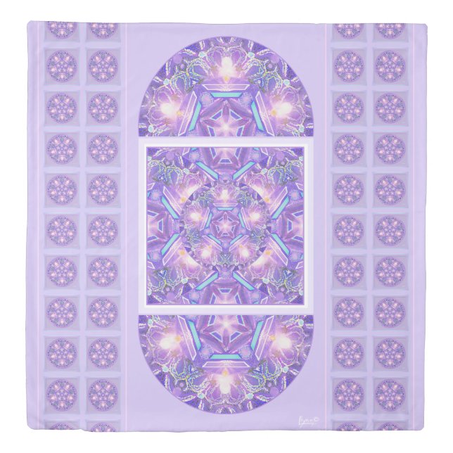 Purple W1 Duvet Cover (Front)