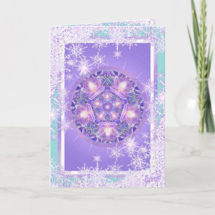Purple w1 greeting card