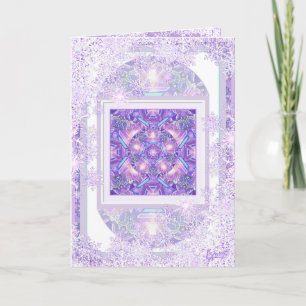 Purple w1 greeting card