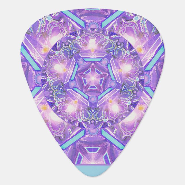 Purple W1 Guitar Pick (Front)