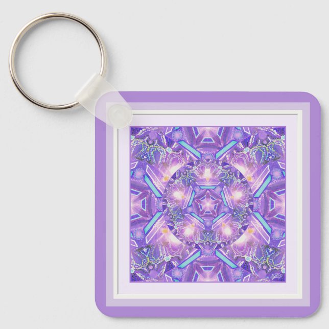 Purple W1 Keychain (Front)