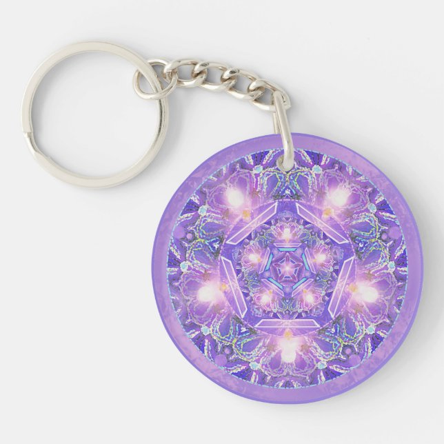 Purple W1 Keychain (Front)