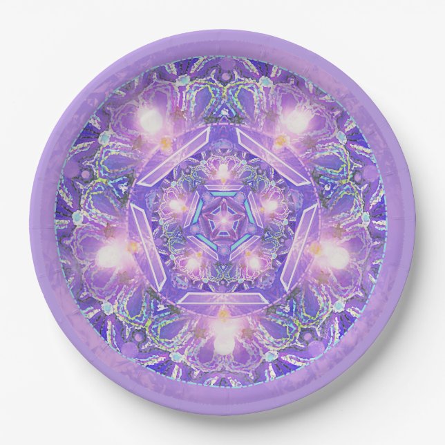 Purple W1 Paper Plates (Front)