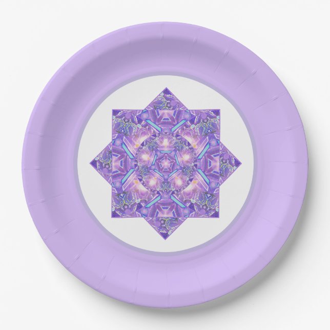 Purple W1 Paper Plates (Front)