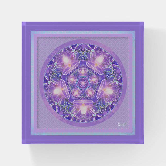 Purple W1 Paperweight (Front)