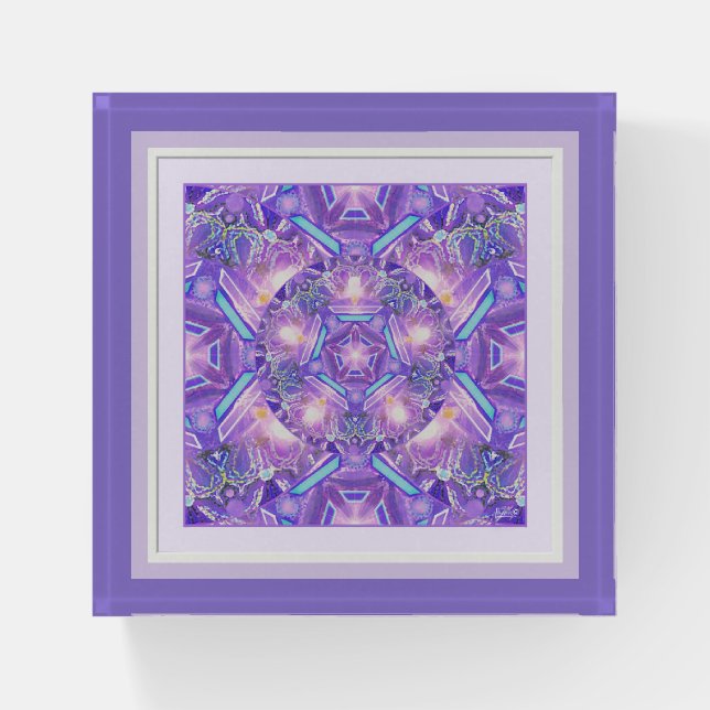 Purple W1 Paperweight (Front)