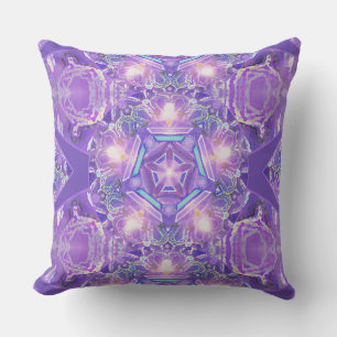 Purple W1 Throw Pillow