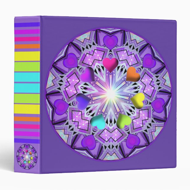 Purple W2 3 Ring Binder (Front/Spine)