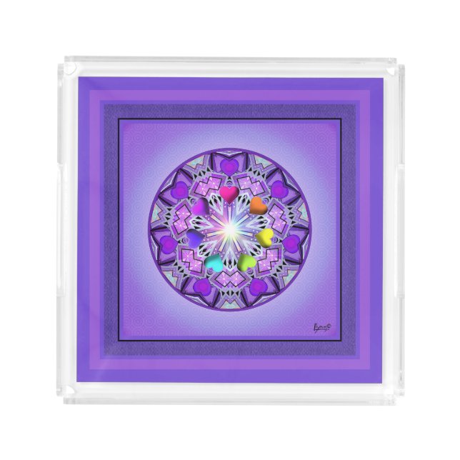 Purple W2 Acrylic Tray (Front)