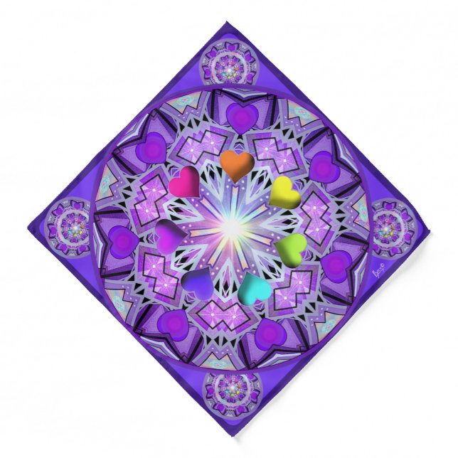 Purple W2 Bandana (Front)