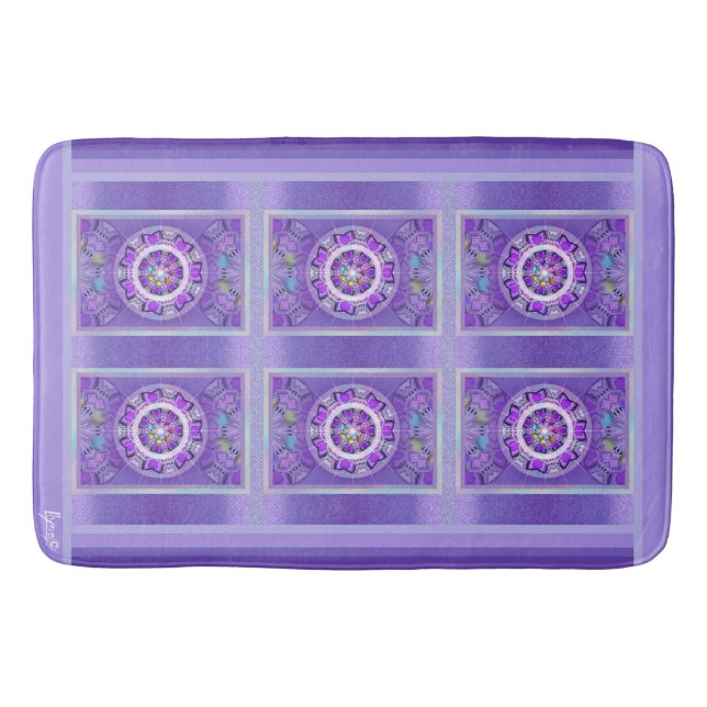 Purple W2 Bath Mat (Front)