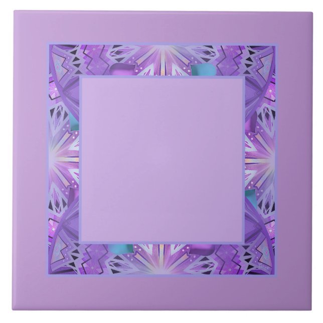 Purple W2 Ceramic Tile (Front)