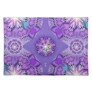 Purple W2 Cloth Placemat